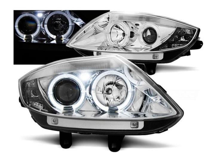 Angel Eyes koplampen Chrome geschikt voor BMW Z4 E85 E86, Auto-onderdelen, Verlichting, Nieuw, BMW, Verzenden