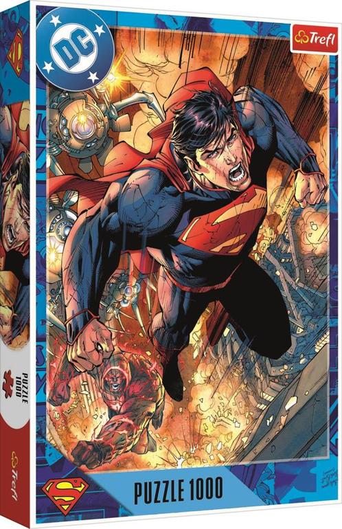 Superman in actie Puzzel (1000 stukjes) | Trefl - Puzzels, Hobby en Vrije tijd, Denksport en Puzzels, Nieuw, Verzenden