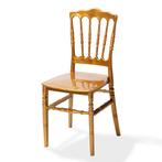 Wedding Chair Napoleon | Goud | Stapelbaar |, Verzenden, Nieuw in verpakking