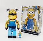 MEDICOM TOY - Be@rbrick Minions Dave Chrome 400% & 100%