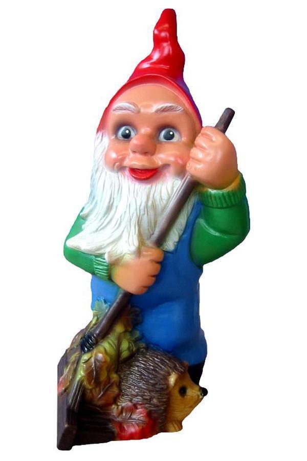 Tuinkabouter met hark, Tuin en Terras, Tuinbeelden, Nieuw, Verzenden