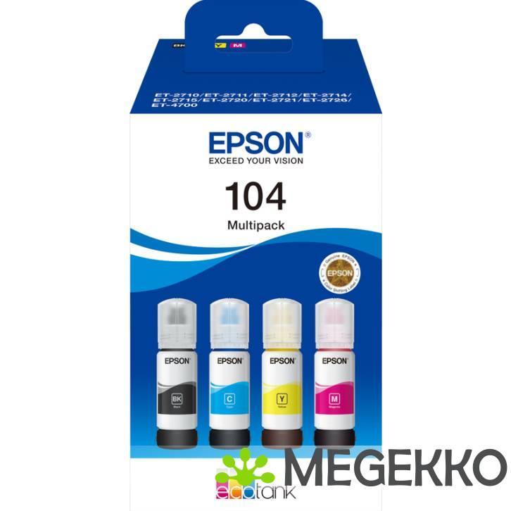Epson 104 EcoTank Origineel Multipack, Computers en Software, Printerbenodigdheden, Nieuw, Verzenden