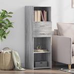 vidaXL buffetkast 40x42,5x124 cm bewerkt hout grijs sonoma, Huis en Inrichting, Kasten | Buffetkasten, Minder dan 50 cm, Verzenden