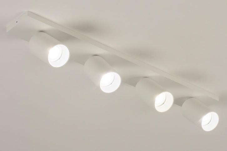 Rietveld Spots - Wit - Metaal, Aluminium, Huis en Inrichting, Lampen | Hanglampen, Verzenden