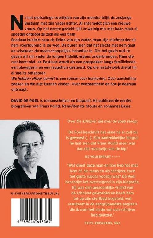 9789044657364 We hebben elkaar gemist David de Poel, Boeken, Romans, Nieuw, Verzenden