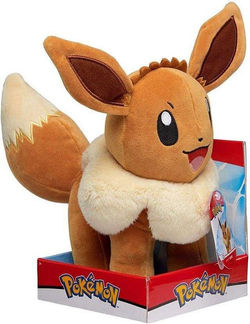 Pokemon Evee 30cm Pluche, Spelcomputers en Games, Spelcomputers | Overige Accessoires, Verzenden