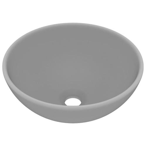 Wastafel Lichtgrijs 32,5cm | Retourdeal | 53% Korting!, Doe-het-zelf en Verbouw, Sanitair, Nieuw, Steen, Wastafel, Ophalen of Verzenden
