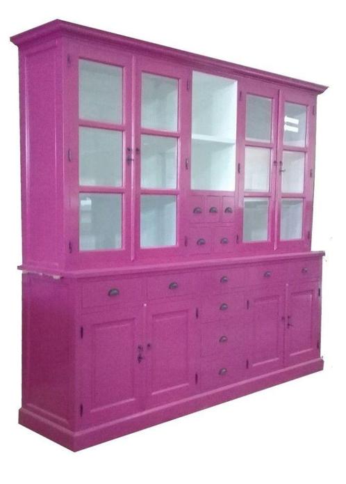 Buffetkast paars - wit Baarn 250cm, Huis en Inrichting, Kasten | Buffetkasten, Ophalen of Verzenden