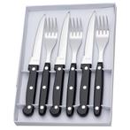 RÖR Solingen Steakmes – Gekarteld – Vorken – RVS –, Ophalen of Verzenden, Nieuw, Rvs of Chroom, Bestekset
