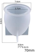 Siliconenmal eivorm l epoxy resin zeep kaarsen 70 mm per, Hobby en Vrije tijd, Ophalen of Verzenden, Nieuw