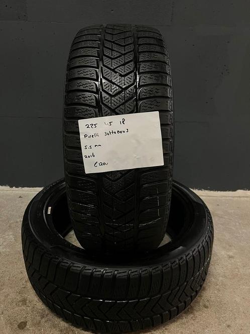 225/45/18 PIRELLI SOTTOZERO3 5,5MM 2 STUKS 120,- (2016), Auto-onderdelen, Banden en Velgen, 18 inch, BOVAG lid, Stiba lid, Erkend duurzaam