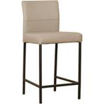 Leren barkruk Bright laag - Toledo Khaki (taupe/bruin) -, Nieuw, Leer, Ophalen of Verzenden, 90 cm of meer