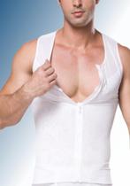 Body Zipper Vest -Wit-Large