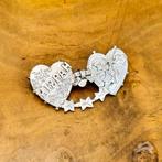 Zilver, Antieke sterling zilveren Mizpah sweetheart broche