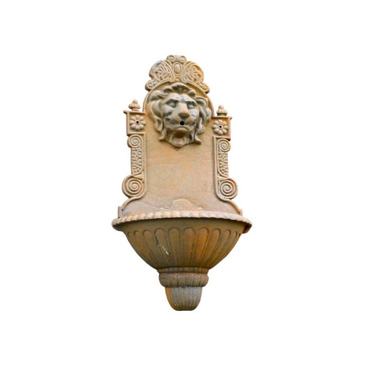 Wandfontein leeuw – 75 cm – gietijzer – klassiek ornament, Tuin en Terras, Waterpartijen en Fonteinen, Ophalen of Verzenden