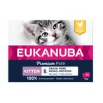 Eukanuba Kippen Pate Graanvrij Kitten Multi-Pack 12 x 85 gr, Dieren en Toebehoren, Dierenvoeding, Verzenden