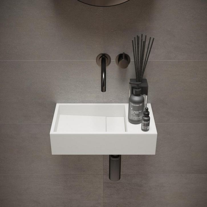 Fontein Ideavit Solidcube 40x22x10 cm Solid Surface, Doe-het-zelf en Verbouw, Sanitair, Ophalen of Verzenden