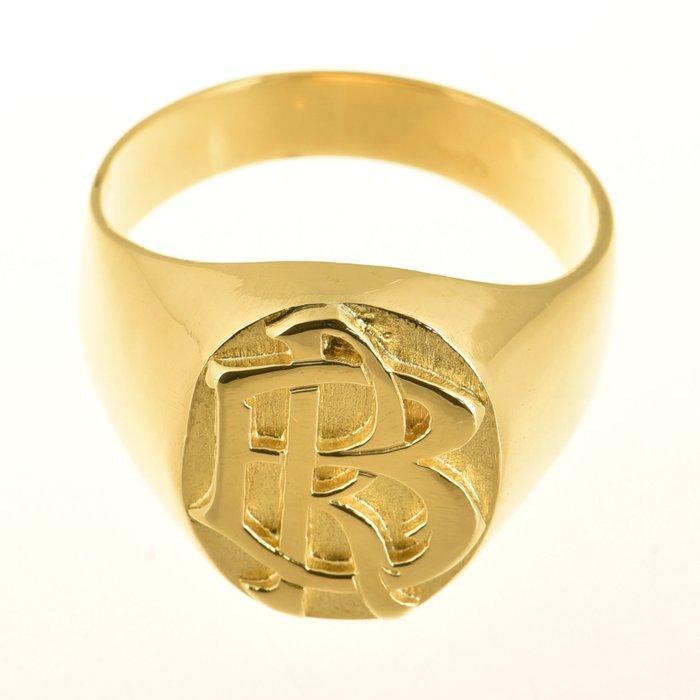 Ring - 18 karaat Geel goud, Sieraden, Tassen en Uiterlijk, Ringen