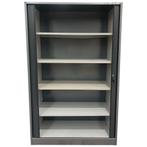 Ahrend Roldeurkast 120x45x193 cm, 4 legborden, Zwart/Grijs,, Ophalen of Verzenden, Gebruikt
