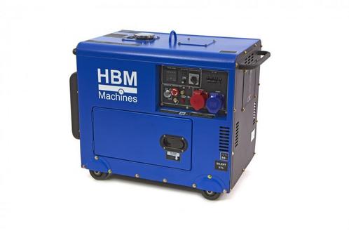 HBM 400V 7900 Watt standby silent diesel aggregaat **TIP**, Doe-het-zelf en Verbouw, Aggregaten, Dieselolie, Nieuw, Geluidgedempt