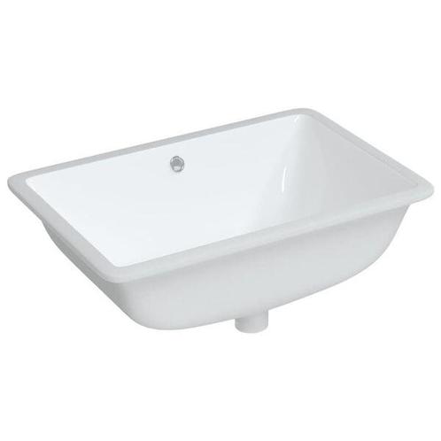 Keramische Wastafel 60x40 Wit - Tweedekansje voor jouw Ba..., Huis en Inrichting, Badkamer | Badkamermeubels, 50 tot 75 cm, Nieuw