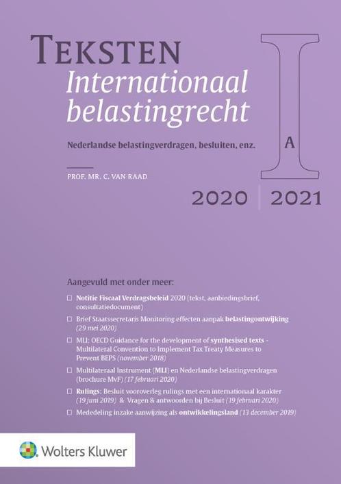 Teksten Internationaal belastingrecht 2020/2021, Boeken, Wetenschap, Gelezen, Verzenden