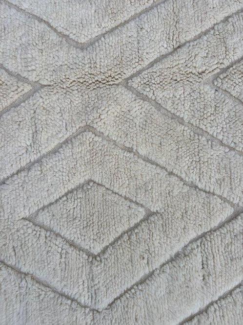 Handgeweven wollen vloerkleed met opvallend geel geometrisch, Huis en Inrichting, Stoffering | Tapijten en Kleden