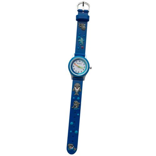 Fako® - Kinderhorloge - 3D - Dolfijn - Blauw, Sieraden, Tassen en Uiterlijk, Horloges | Kinderen, Verzenden