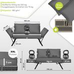 Tuinbank / loungebank - breedte 176 cm - verstelbare, Verzenden, Nieuw