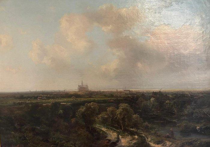 Pieter Lodewijk Francisco Kluyver - Panoramisch landschap, Antiek en Kunst, Kunst | Schilderijen | Klassiek