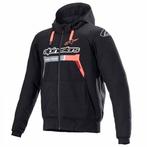 Alpinestars Chrome Ignition Hoodie Zwart Rood Fluo, Motoren, Kleding | Motorkleding, Nieuw met kaartje, Jas | textiel, Alpinestars