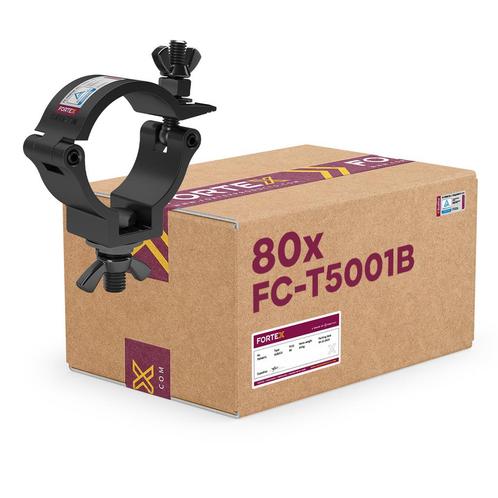 80x FORTEX Slimline Half Coupler truss klem WLL 100kg buis, Muziek en Instrumenten, Licht en Laser, Verzenden