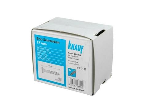 Knauf Brio Schroef 17mm (=500 st), Doe-het-zelf en Verbouw, Isolatie en Afdichting, Vloerisolatie, Nieuw, Overige materialen