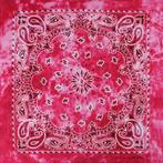 Haarband Bandana Zakdoek Tie Dye Paisley Print Roze, Verzenden, Nieuw