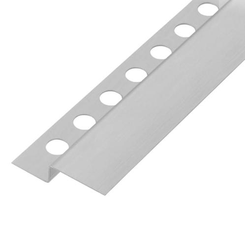 REA Tegelstrip - Geborsteld nikkel - 130 cm - Luxe afwerk..., Doe-het-zelf en Verbouw, Sanitair, Nieuw, Ophalen of Verzenden