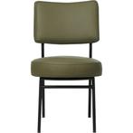 Leren eetkamerstoel Rondo - Toledo Olive (olijf/goen) -, Ophalen of Verzenden, Nieuw, Overige kleuren, Leer