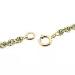 Gouden gedraaide schakelcollier (Ketting), Ophalen of Verzenden, Gebruikt, Overige kleuren, Goud