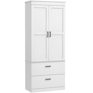 TRUUSK Keukenkast met Verstelbare Planken en 2 Lades - Hoge beschikbaar voor biedingen