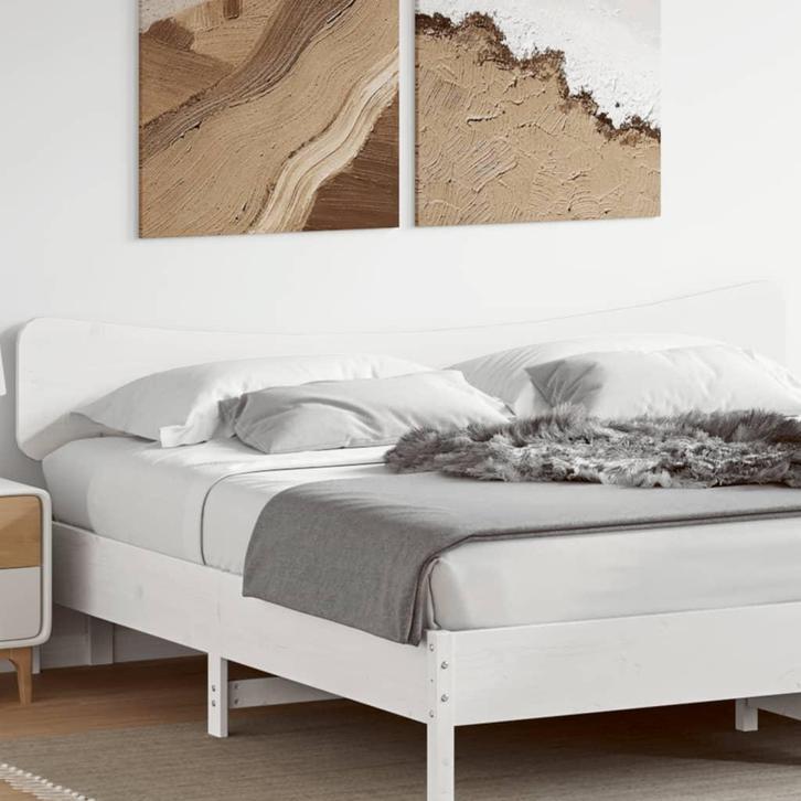 vidaXL Hoofdbord 180 cm massief grenenhout wit, Huis en Inrichting, Slaapkamer | Bedden, Wit, Nieuw, Hout, Verzenden