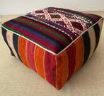 Kelim Poef - Kelim - 48 cm - 48 cm, Antiek en Kunst