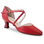 Rode Leren Dansschoenen voor Dames - Geschikt voor Ballroom,, Verzenden, Nieuw