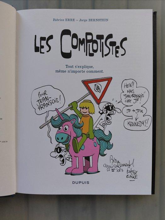 Fabrice Erre - Les Complotistes + dédicace - C - 1 Album -, Boeken, Stripboeken