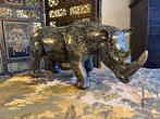 sculptuur, Imposante Neushoorn - 26 cm - Brons