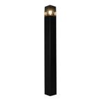 LED Tuinpaal Staande buitenlamp met Smoked Glas 80cm Zwart, Ophalen of Verzenden, Nieuw, Aluminium