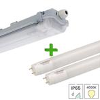 LED TL armatuur IP65 150 cm incl. 2x LED TL buis 24W 4000K, Verzenden, Nieuw, Functioneel