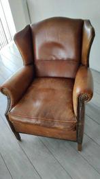 Fauteuil - Leder - Schapenleren fauteuil