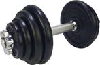 Tunturi Dumbell Gietijzer totaal 15kg - Halterset met, Sport en Fitness, Fitnessmaterialen, Ophalen of Verzenden, Zo goed als nieuw