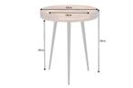 Stevige bijzettafel PURE NATURE 45cm naturel mangohout rond, Huis en Inrichting, Tafels | Sidetables, Ophalen of Verzenden, Nieuw