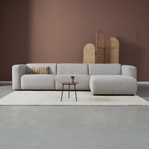 *WOONWINKEL* Hoekbank Met Chaise Longue Rechts Grijsmix, Huis en Inrichting, Banken | Bankstellen, Nieuw, Verzenden