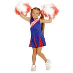 Cheerleader Pakje Blauw Rood Meisje, Kinderen en Baby's, Carnavalskleding en Verkleedspullen, Verzenden, Nieuw